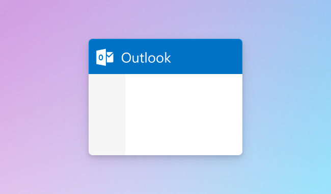 Header banner for the Outlook portfolio piece