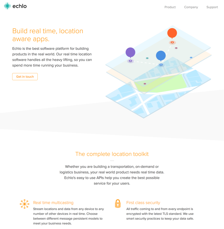 Echlo website screenshot